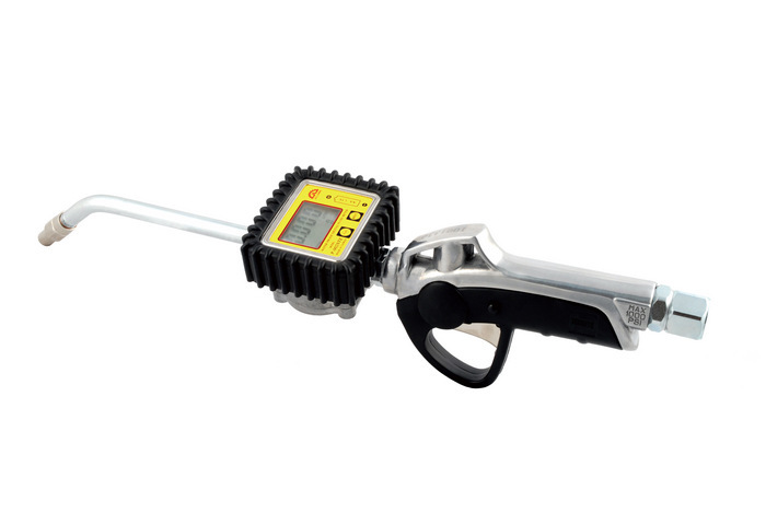 台湾久隆气动机油枪 数显流量表P-002NTE 计量式机油枪润滑油