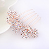 Retro hair accessory with bow, metal hairgrip from pearl, hairpins, flowered, wholesale