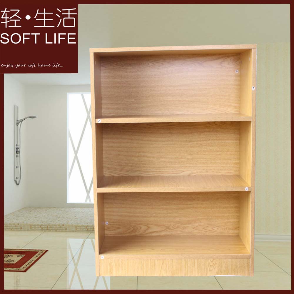 Placa de madera de grano de almacenamiento estantería simple rack de almacenamiento aula combinación estantería estante Fuente de la fábrica