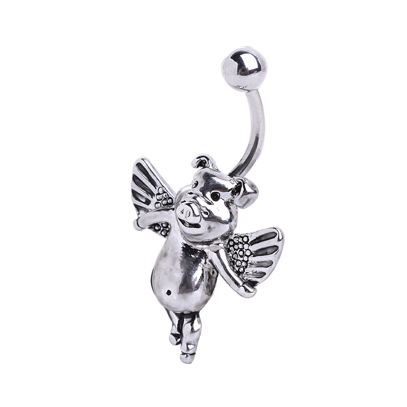 Pointed labret stud close-up product detail