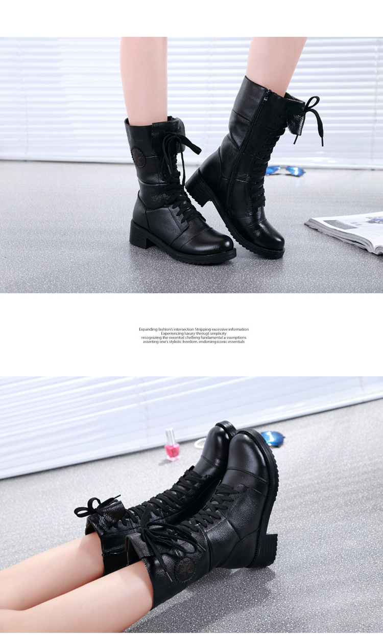 Bottes femme en En cuir - Ref 3354728 Image 21