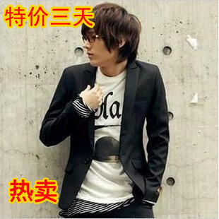 潮男韩版男士时尚修身小西装男小西服休闲男西装男百搭个性男外套|ms