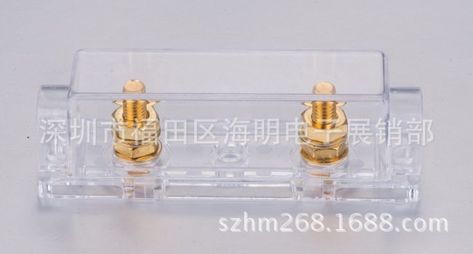 邮轮改装配件保险丝座 螺栓式安装 ANL保险丝座盒 ANL保险片