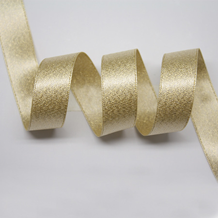 Yao Ming cinta regalo embalaje satén cinta de trama dorada 3,8 CM accesorios para el cabello cinta de trama dorada hecha a mano al por mayor