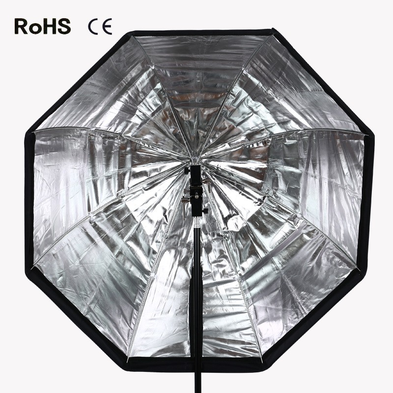 摄影器材 80cm 伞折式型 八角柔光箱 反光伞两用 闪光灯通