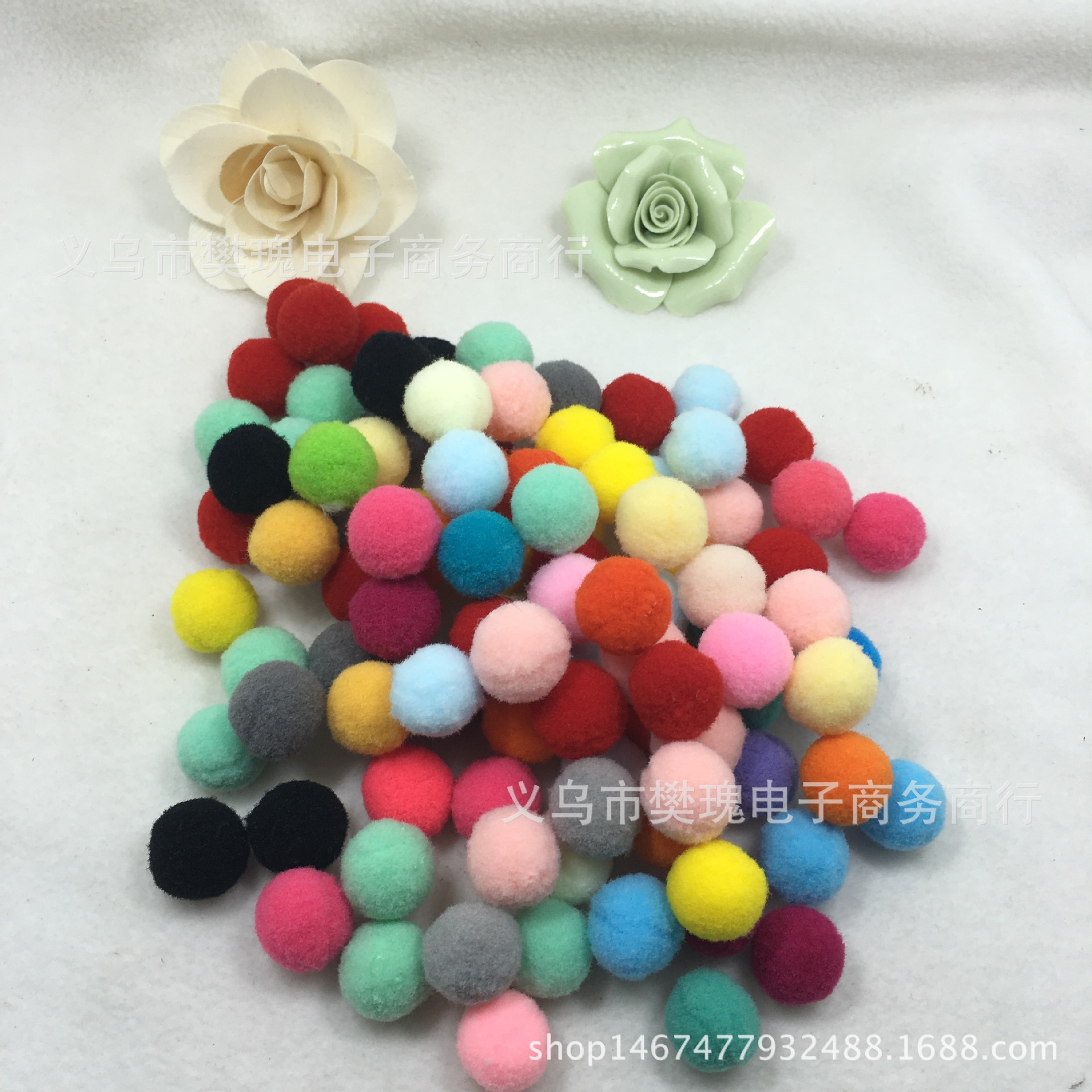 1.5 a centimeter Mixed color Polyester fiber Hair ball direct deal Large favorably Shoot that fat