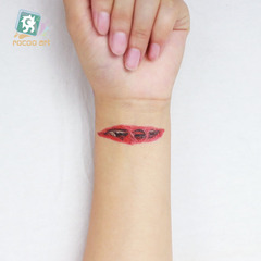 Cross-border Waterproof Halloween Scar Tattoo Sticker Set Funny Party Realistic Bloodstained Wound Tattoo Sticker