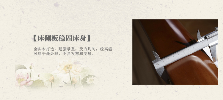 厂家直销 实木床 卧室橡木床1.8米大床 地产南康 居家特价床批发