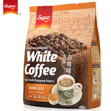 馬來西亞原裝進口super/超級牌炭燒黃糖味三合一速溶咖啡540g