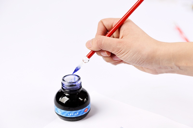 Vidrio creativo DIP pluma de vidrio sólido pluma firma pluma de vidrio regalo de negocios novedad regalo creativo