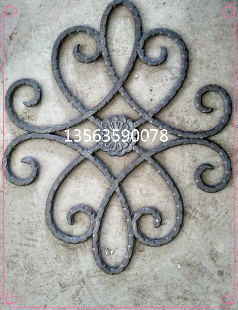 河北厂家销售铸铁花 铸钢花 别墅庭院铁艺配件 可来图加工定做