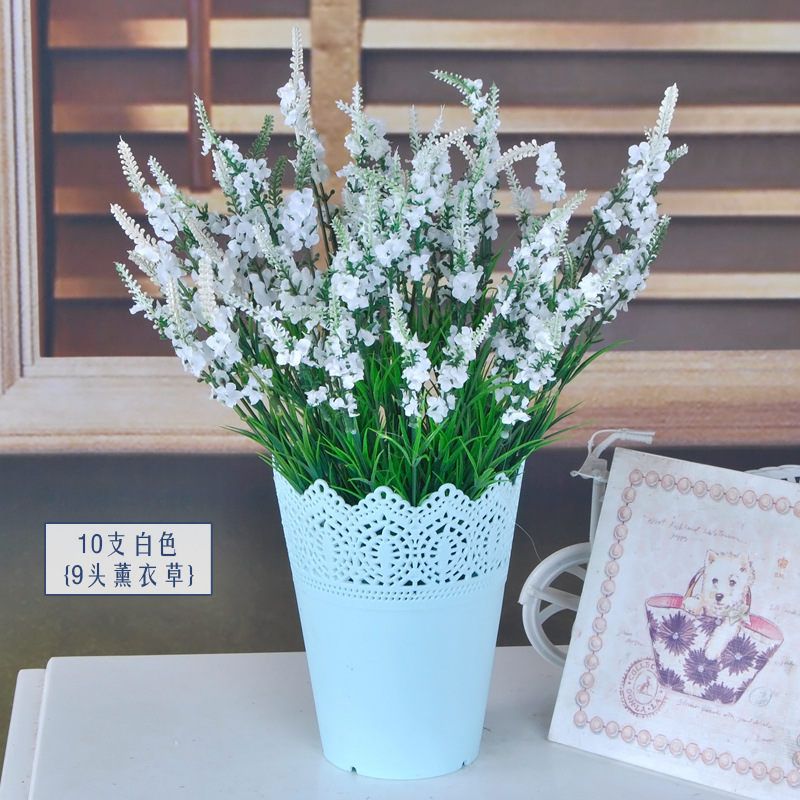 仿真花 欧式田园 普罗旺斯薰衣草 工程花 装饰花 绢花 厂家直销