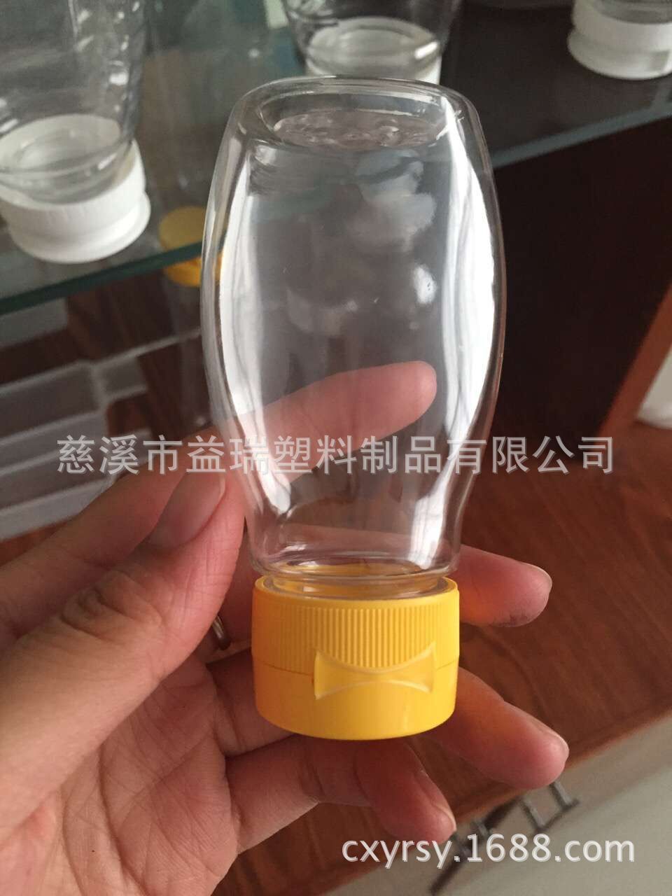 100g 硅胶阀挤压式PET瓶 塑料瓶 蜂蜜瓶 果酱果汁瓶(GF067)