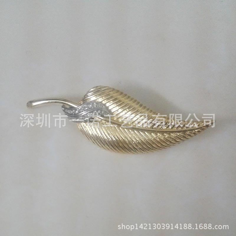 金叶子胸针徽章 (2)