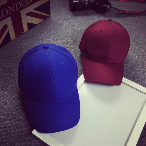 Hat women's solid color light plate advertising baseball cap men's sun protection duck bill spring and summer outdoor sports sunshade hat