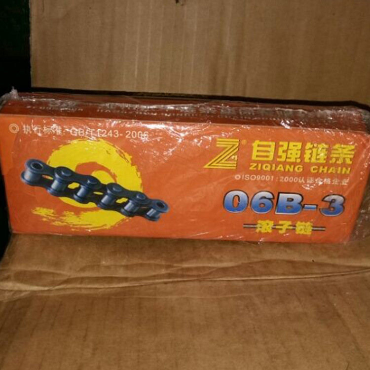 东华链条厂自强牌短节距标准链条06B-3*160L三分三排滚子链条批发