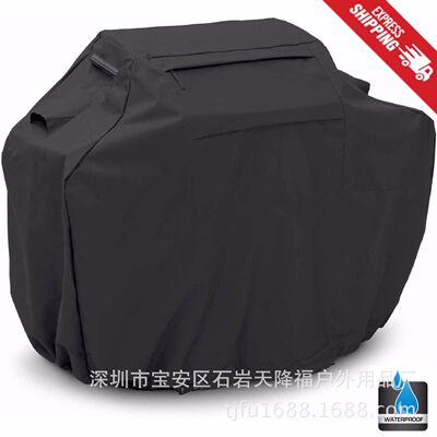 供应 ebay亚马逊爆款 户外烧烤罩 防尘罩 BBQ Cover 黑色 210D|ru