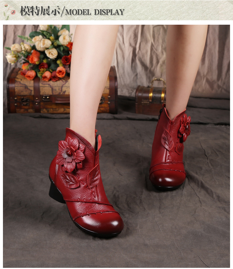 Bottes femme TRANQUILLEMENT en En cuir - Ref 3354879 Image 13