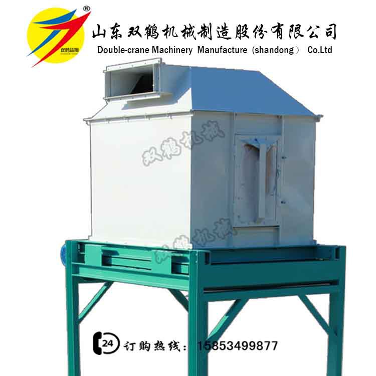 山东双鹤17型逆流式滑阀冷却器,带风机和沙克龙的饲料颗粒冷却机