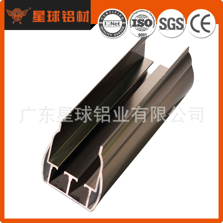 按样挤压 坯料加工铝合金推拉门型材 铝合金开模加工 精密 铝型材