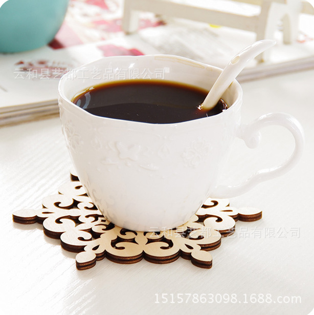 Fabricante personalizado madera contrachapada madera taza almohadilla almohadilla aislante almohadilla de madera almohadilla antideslizante