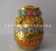 供应优质陶瓷聚宝盆 小祭品各种殡葬用品 各种陶瓷随葬品