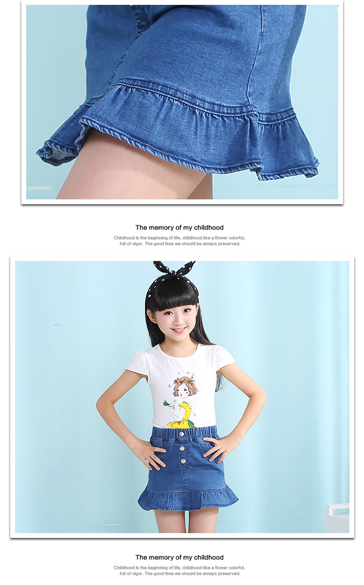 Jupe fillette en toile - Ref 2048145 Image 16