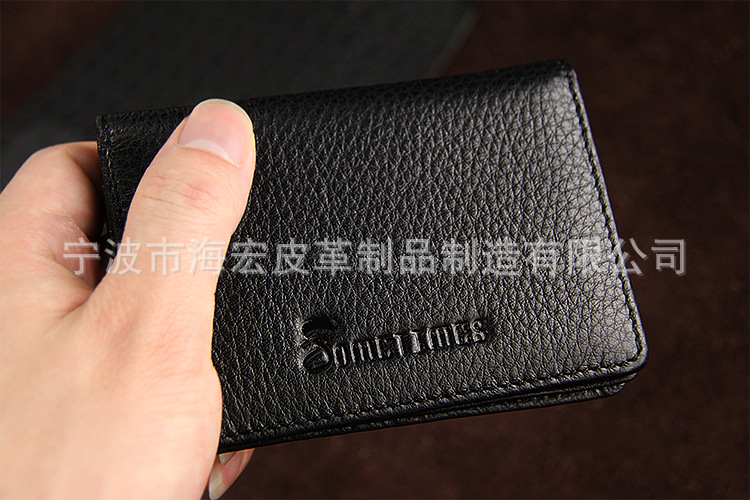 小短款荔枝紋-名片夾-豎開-黑色-_21