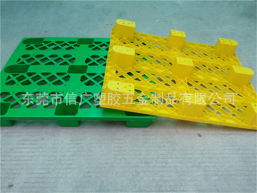 化工原料防潮湿塑料托盘 水泥瓷砖胶防水叉车卡板 九脚川字田字板