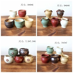Supply ceramic succulent small pots, succulent thumb pots, meat plant pots, ceramic pot wholesale 2928
