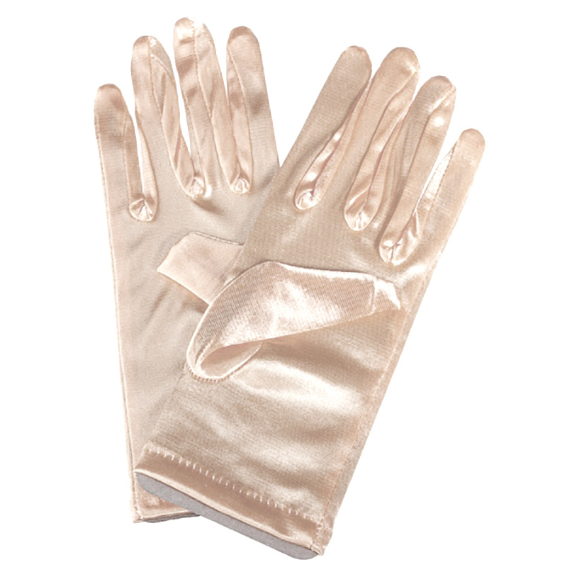 55g Weight Gloves Classification Satin Fabric Type 1 Pair Quantity Solid Color Pattern Women'S Gender Simple Style Style Women's Simple Style Solid Color Satin Gloves 1 Pair 13