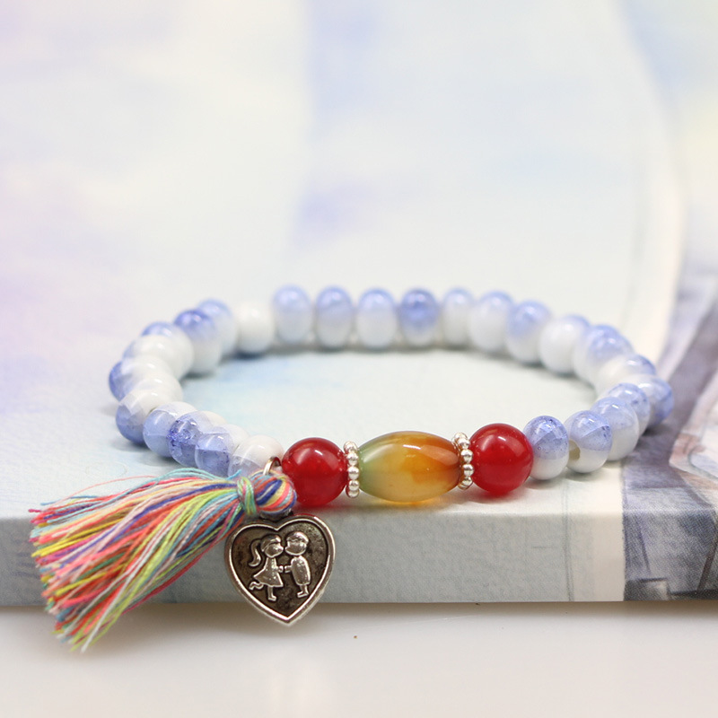 Original Like a breath of fresh air Confidante Bracelet Sweet Trend student Hand string gift Simplicity ceramics Jewelry wholesale