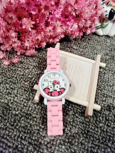 New Ceramic Watch for Girls with Cartoon Design, Baby Girl's Grabber Machine Gift Box Set Watch