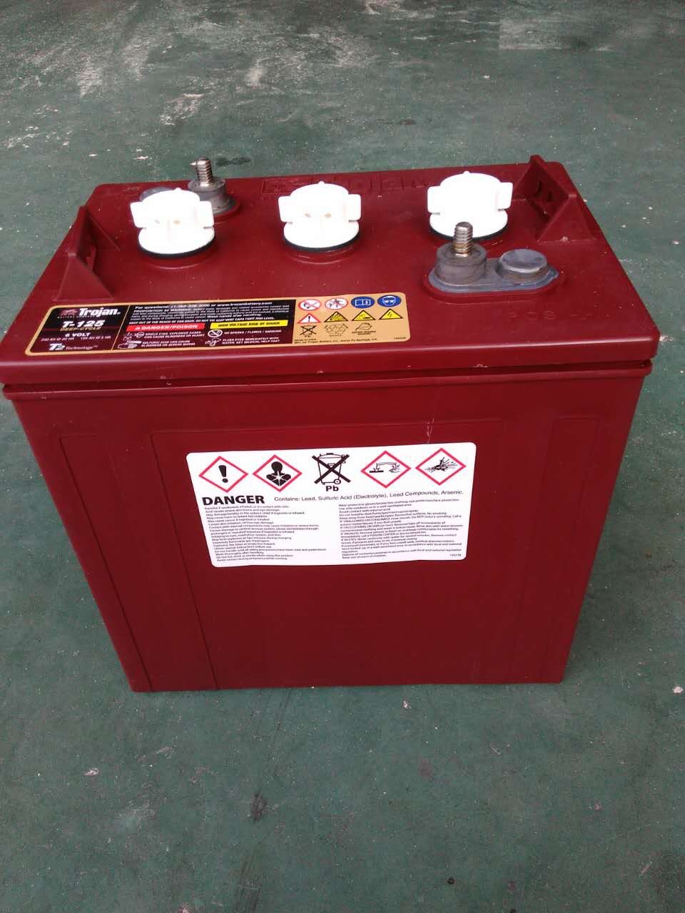 美国原装进口TrojanT-145  电动车 观光车洗地车电池