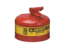 Justrite金属安全罐4升/1加仑 I型钢制安全罐7110100Z化学品分装