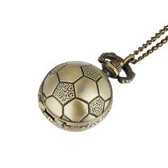 復古小號足球懷表 吊墜項鍊足球懷表復古 一件代發懷表7020