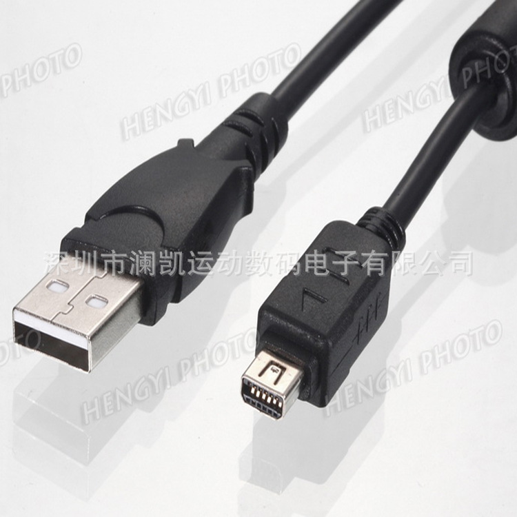 数码相机 数据线 CB-USB5/CB-USB6 12P USB 12针 适用奥林巴斯