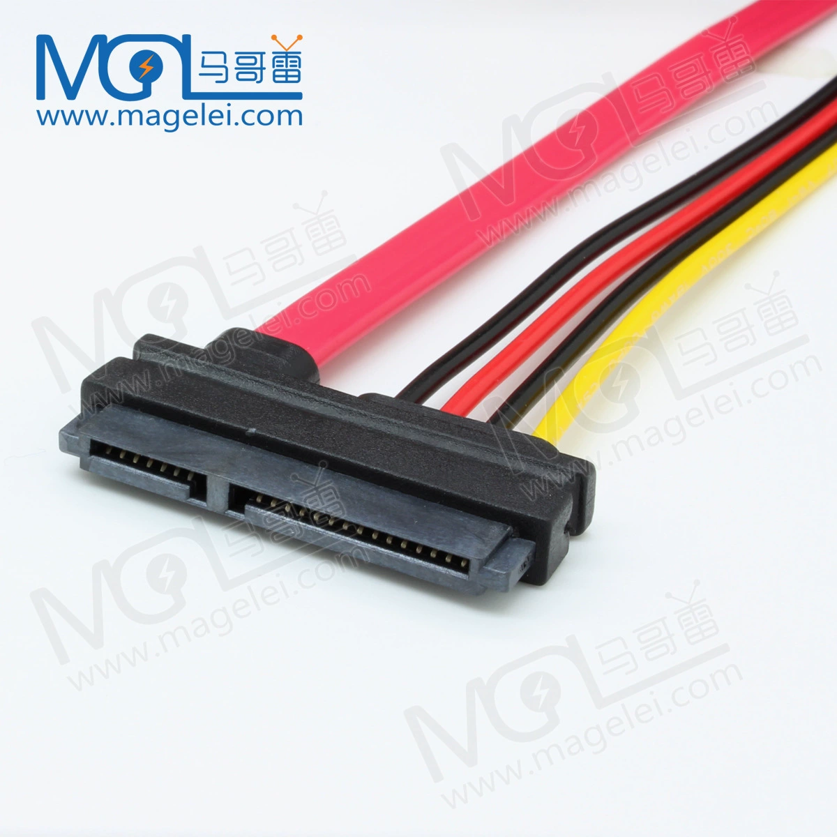 SATA7+15 удлинительная линия SATA для передачи данных и питания, кабель подключения к материнской плате, линейка 50 см
