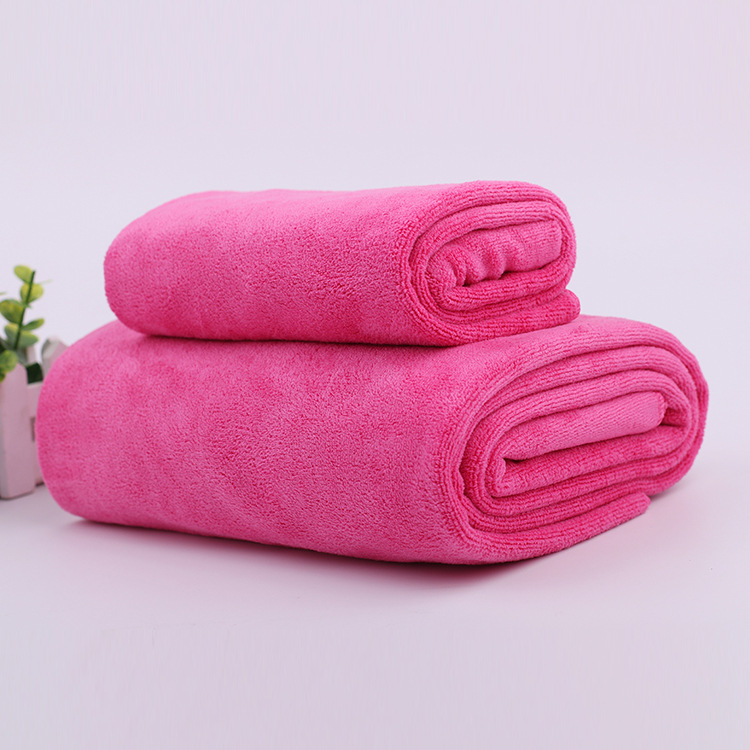 美容院浴巾批发成人女大号吸水不掉毛铺床巾床单专用大毛巾|ms
