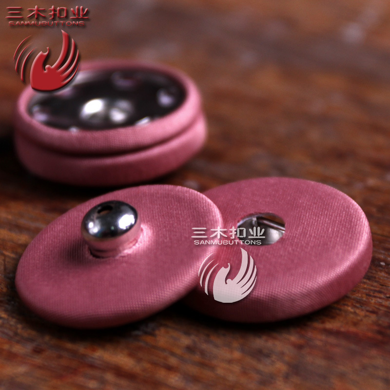 三木扣业 布包进口拍钮包布纽扣布包金属子母扣暗扣包布按扣 定做