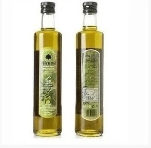 橄榄油透明玻璃瓶 750ML500ML250ML圆形封装茶油瓶厂家批发