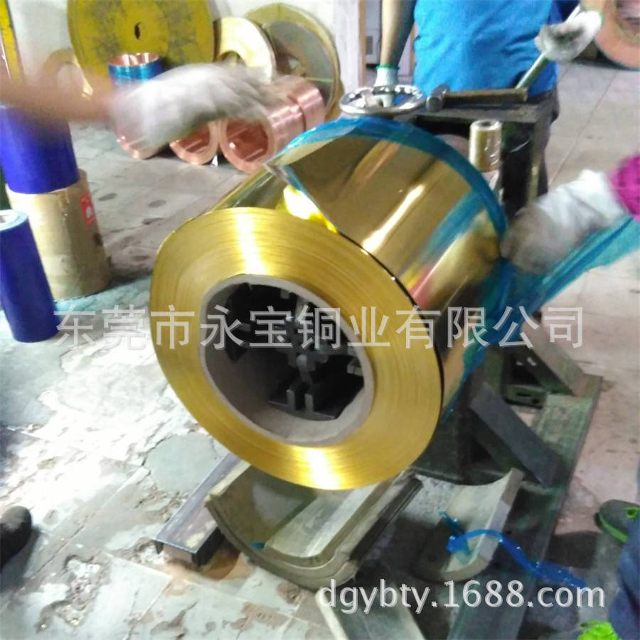 深圳现货H65黄铜带平直 H62超薄铜带厂家 1.5 1.8 2.2半硬黄铜卷