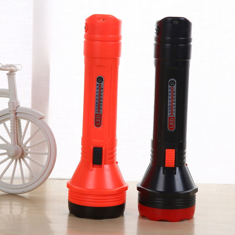 Large LED rechargeable flashlight with 9 heads and 2 brightness levels, Yiwu 10 yuan store supply