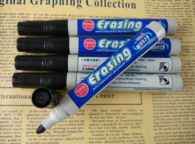 越洋牌WB528白板筆 可擦書寫畫板筆 紅藍黑色水性筆辦公用品批發