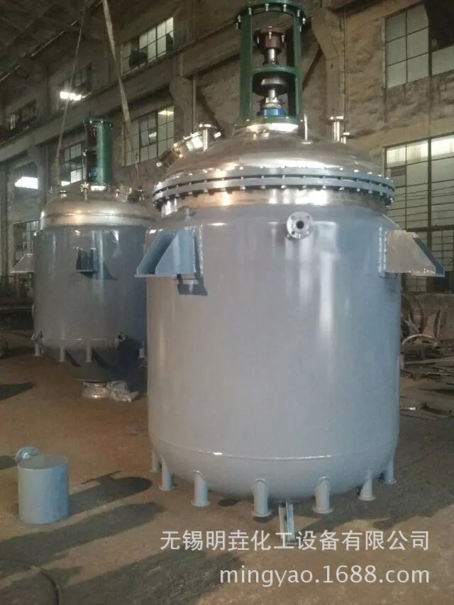 明垚供应304外夹套导热油反应釜 半圆管蒸汽加热搅拌釜高速反应釜