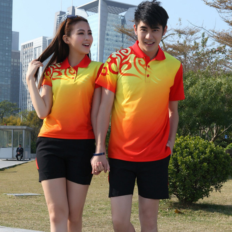 Manufactor goods in stock Digital Athletic Wear Short sleeved suit brand POLO Sweater Sublimation Transfer motion shirt