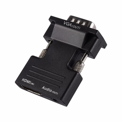 工厂直销 HDMI转VGA 转换器带音频 HDMI转VGA高清线 公对母转接头|ms