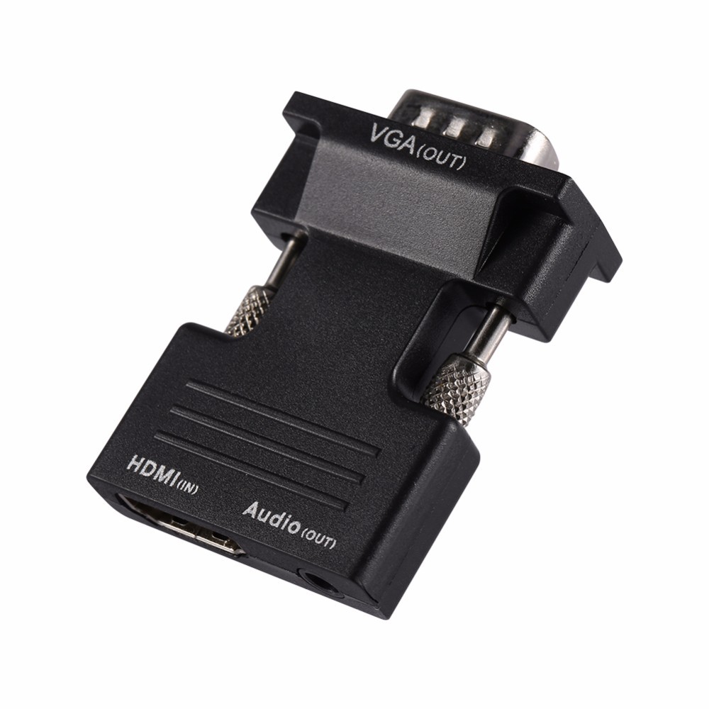 工厂直销 HDMI转VGA 转换器带音频 HDMI转VGA高清线 公对母转接头|ms