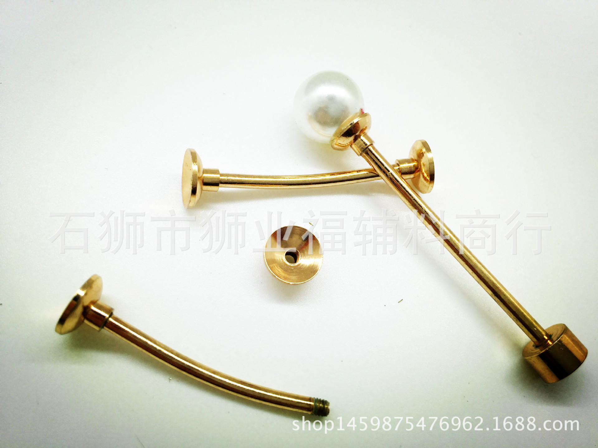 个性定制 双头珍珠领结 女装配件 箱包配件 帽子配件 螺丝纽扣