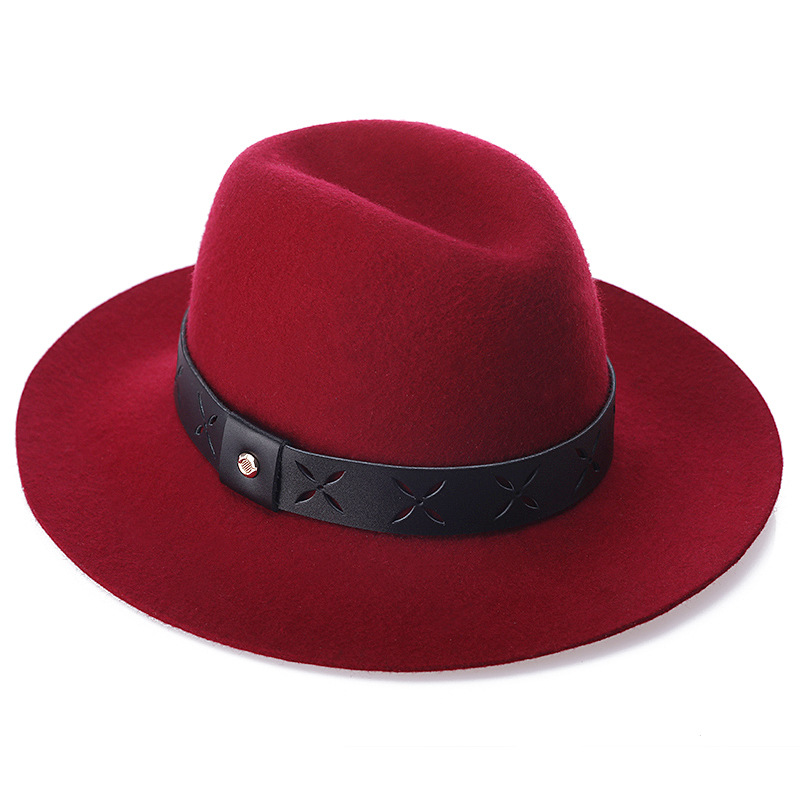 Sombrero Otoño e Invierno 2020 nueva moda europea y americana pura lana sombrero británico fuerza fábrica al por mayor entrega de una pieza